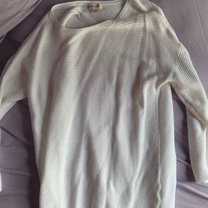 long white sweater